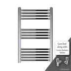 brushed chrome towel rail radiator