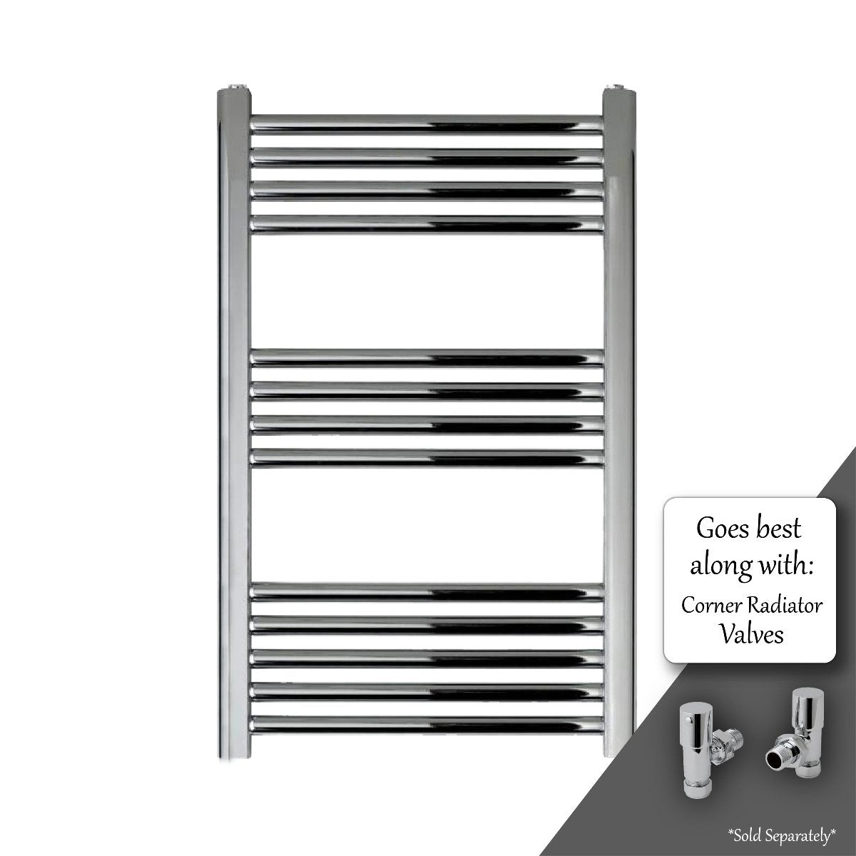 brushed chrome towel rail radiator