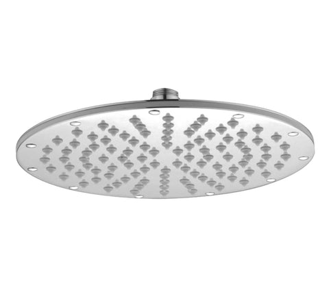 Brass Ceiling Mounted Round Overhead Shower, 300mm - Chrome