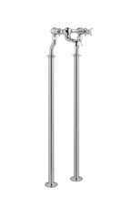 Chester Pinch Floorstanding Bath Filler - Nickel