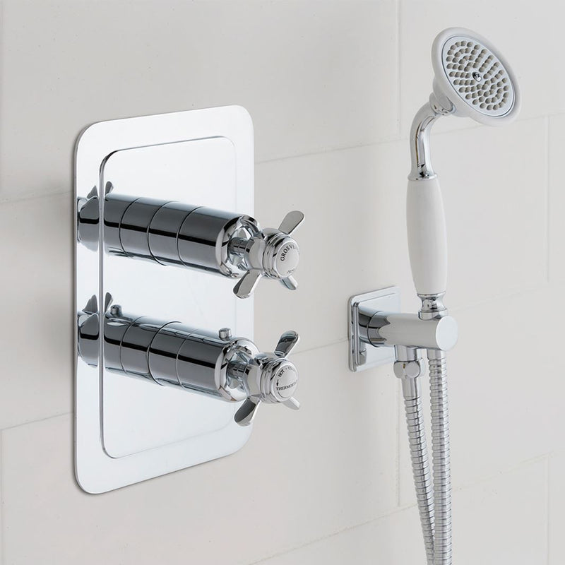 Classic 2 Outlet Thermostatic Shower Valve - Timeless Elegance
