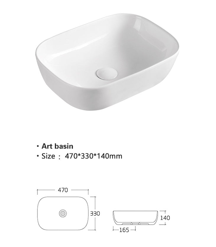 Ceramic Bathroom Countertop Basin Main image