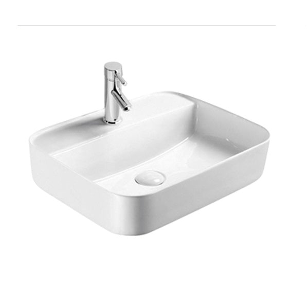 Ceramic Countertop Basin with Tap Hole