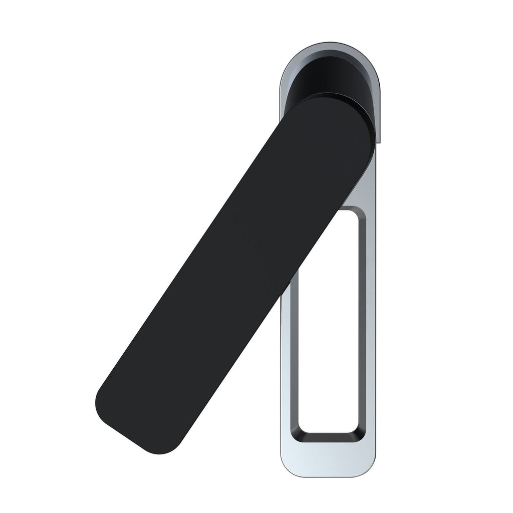  Modern Deck-Mounted Single Lever Tall Black Basin Tap with Chrome Finish[74009MBH]