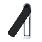  Modern Deck-Mounted Single Lever Tall Black Basin Tap with Chrome Finish[74009MBH]