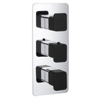 AXEL Thermostatic Concealed 2 Outlet Shower Valve - Vertical LP 0.2 [74690MBH]