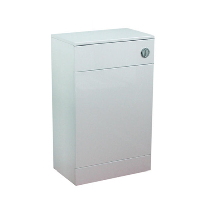 Concealed Cistern Toilet Unit with Flush Button - White, 500mm