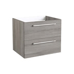 Aqua Durable 2 Drawers Wall-Mounted Vanity Unit - Grey - 600mm  [TRRAD60GA]