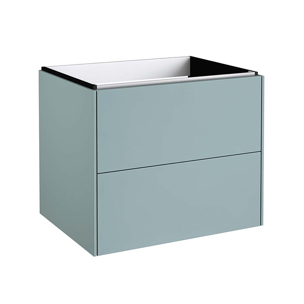 Aqua Space-Saving Luxurious Vanity Unit with Glossy Aquamarine Finish - 600mm [TRAQM60]