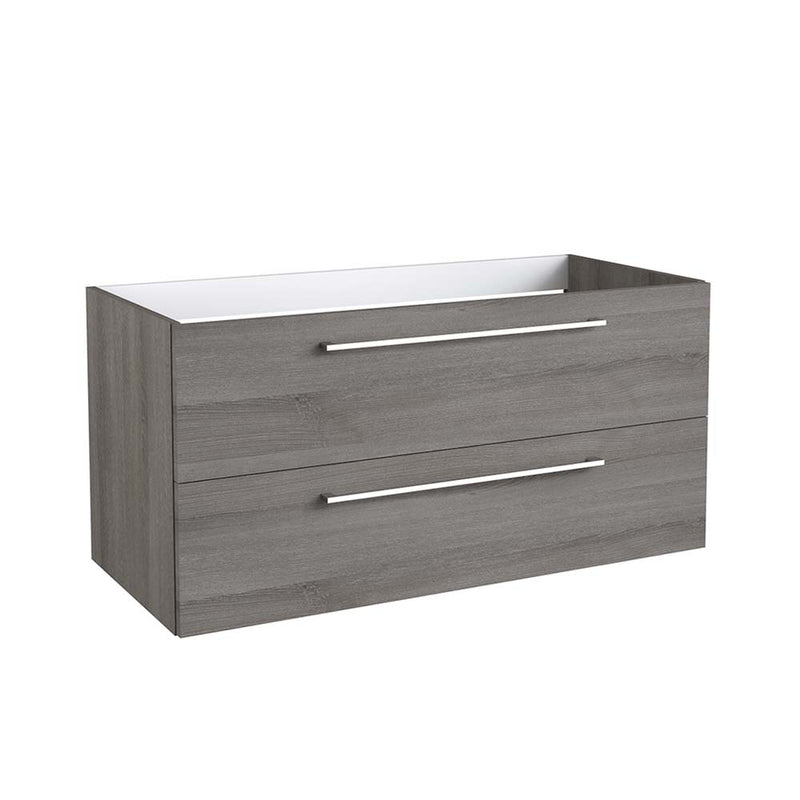 Aqua Wall-Hung Modern Designed Grey Vanity Unit with Extra-Spacious Drawers- 1200mm