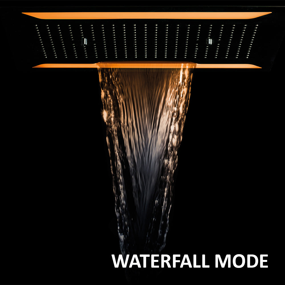 Aquamist Recessed Shower Head with Mist Cascade