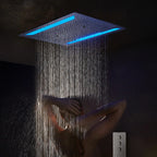Aquamist Recessed Shower Head with Mist Cascade & Rain Function, 450mm