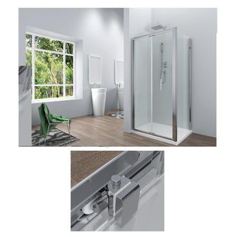 Bifold Sliding Door Shower Enclosure Secondary image