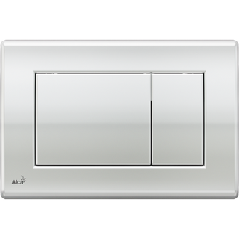 Square Chrome Large Button Plate  Main image