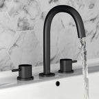 Matt Black Bathroom Taps-Tapron