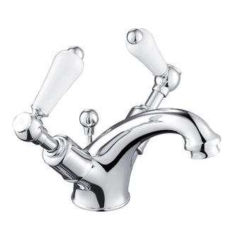 Basin Mixer Tap with Pop-up Waste and Lever Handles- Chrome Secondary image