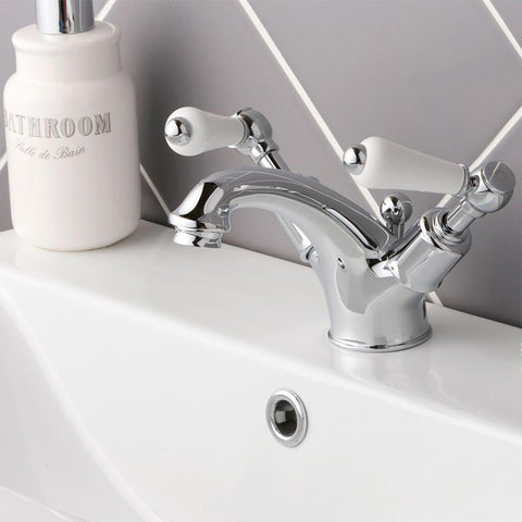 Basin Mixer With Pop-up Waste - Chrome