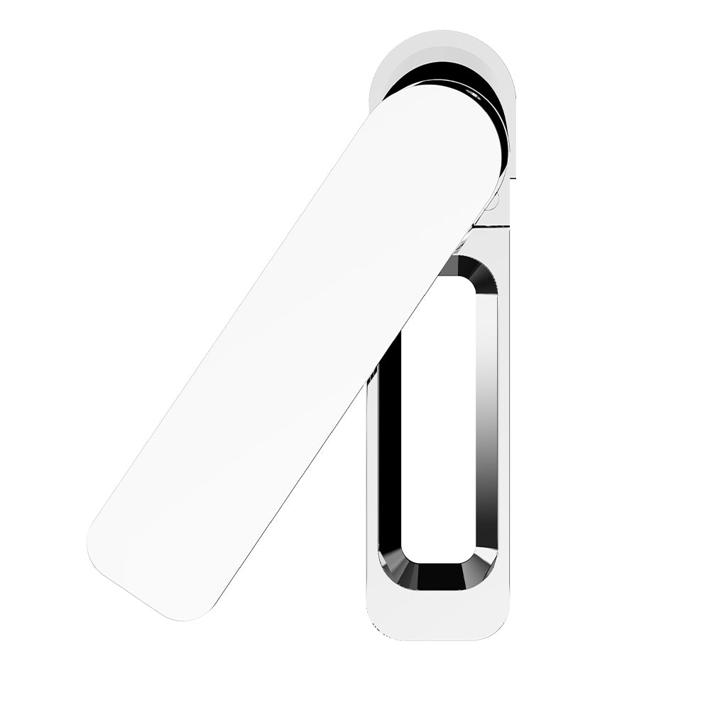 Deck Mounted Basin Tap with Matt White Handle