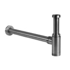 Basin Bottle Trap with 300mm Pipe- Brushed Black Finish-Tapron