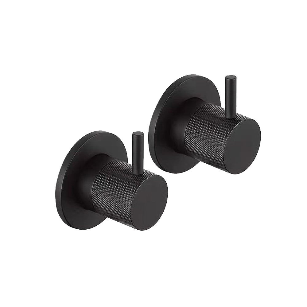 VOS Wall Valves with Designer Handles Matt Black-Tapron