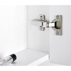 Bathroom Mirror Cabinet with Light and Shaver Plug 600mm shelf interior