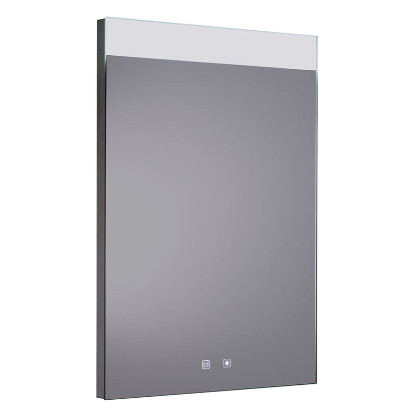 Illuminated Mirror with Heated Pads and Touch Switch-Tapron