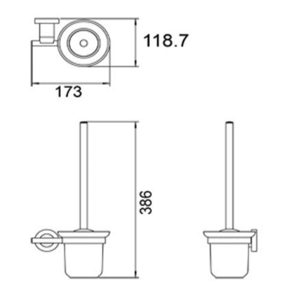 Cora Toilet Brush and Holder Secondary image