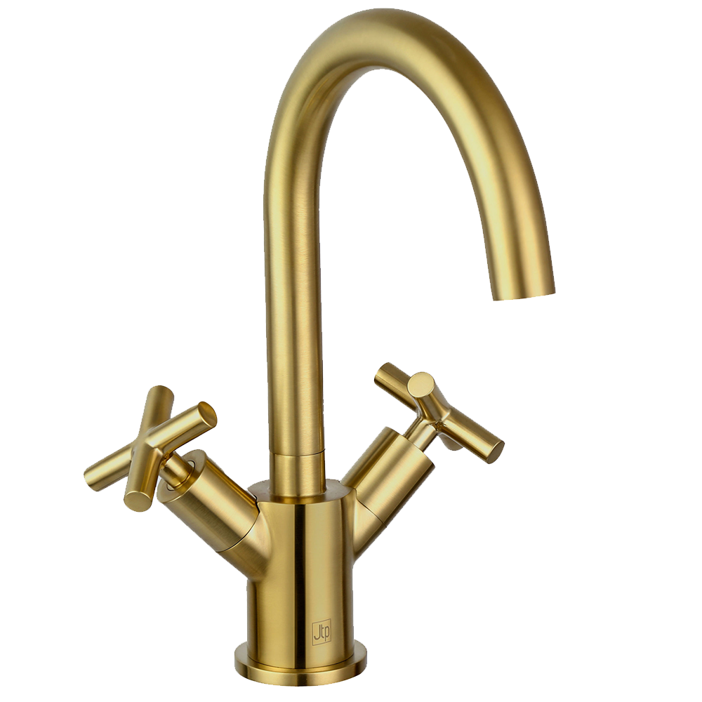 Mono Deck Mounted Basin Mixer Tap with Swivel Spout _ tapron Main image