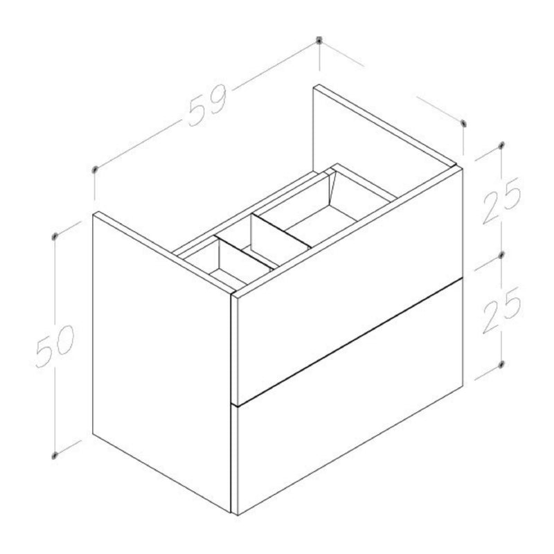wall mounted bathroom cabinets Technical Drawing