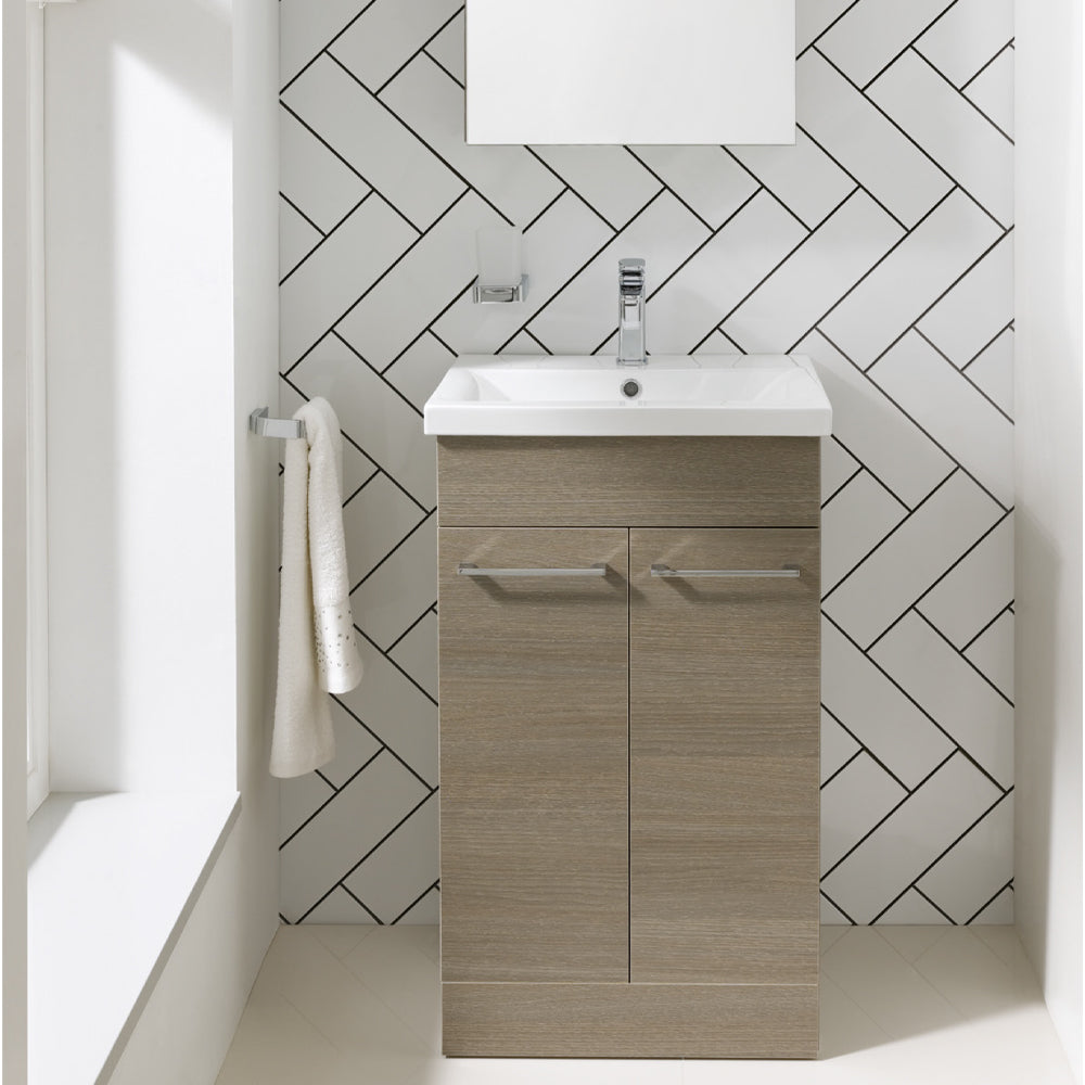 free standing bathroom cabinet with basin