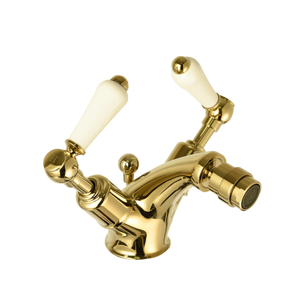 Gold Mono Bidet Mixer Tap 