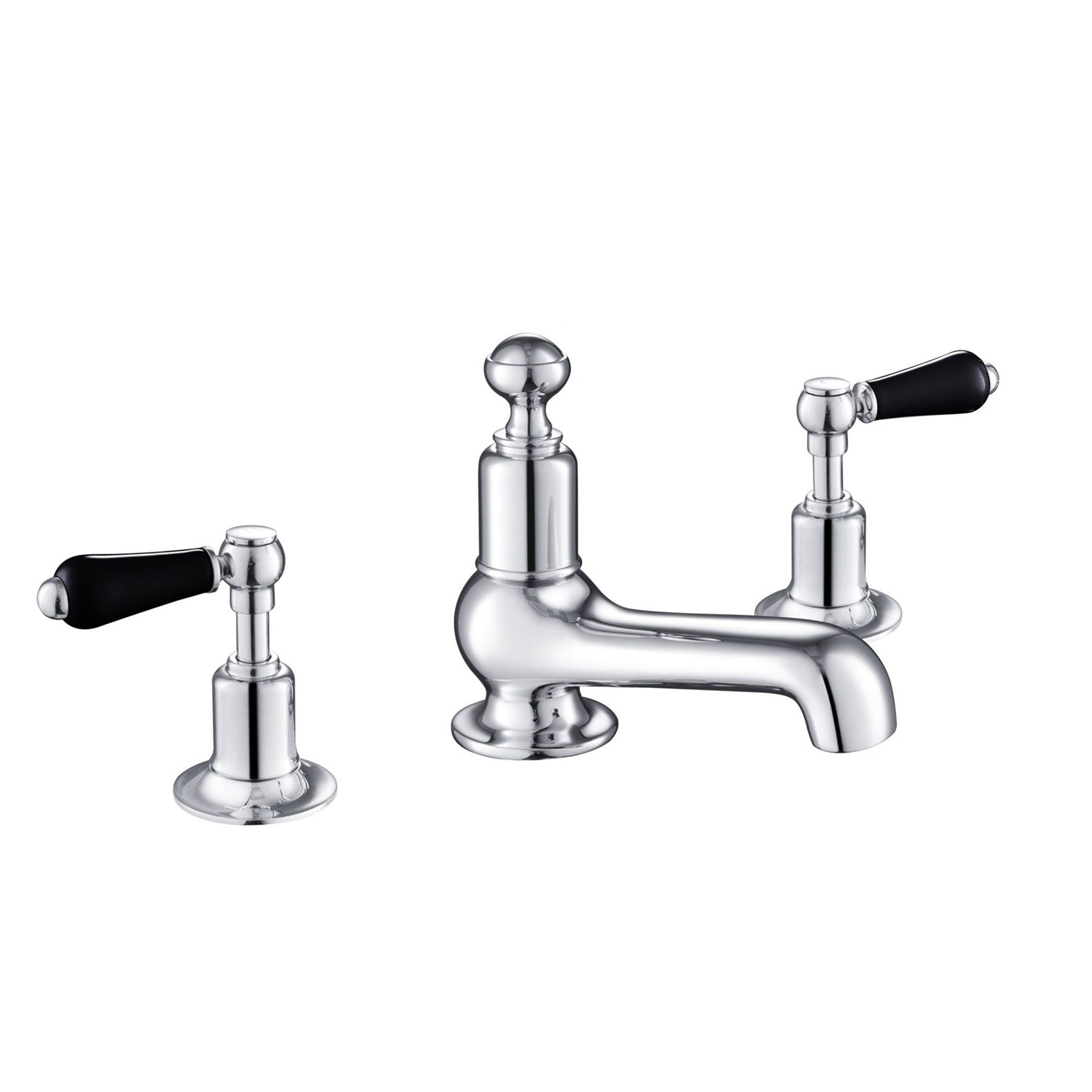 Traditional Deck Mounted 3 Hole Bath Filler Tap – Chrome Secondary image