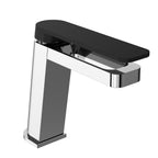 Single Lever Bathroom Basin Tap Chrome Finish and Matt Black Lever[74001MBH]