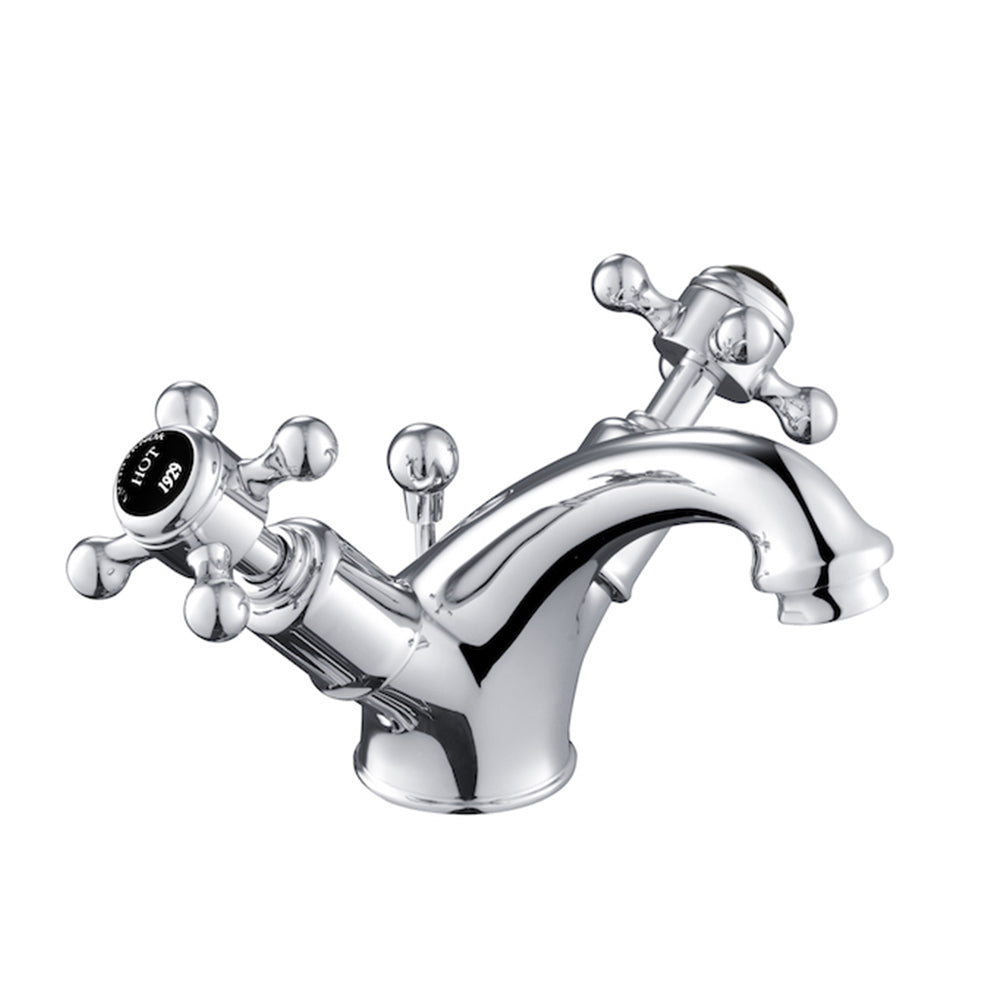 Traditional Deck Mounted Basin Mixer Tap with Pop Up Waste Secondary image