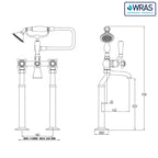 deck mounted bath fillers Tap -tapron