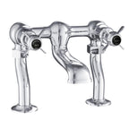 Traditional Deck Mounted Bath Filler with Crosshead Handles