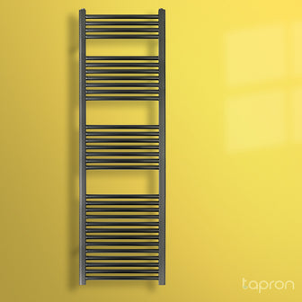 Black Heated Towel Rail 1600 X 500 - Brushed Black Main image