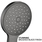 Black Shower Handset - Brushed Black
