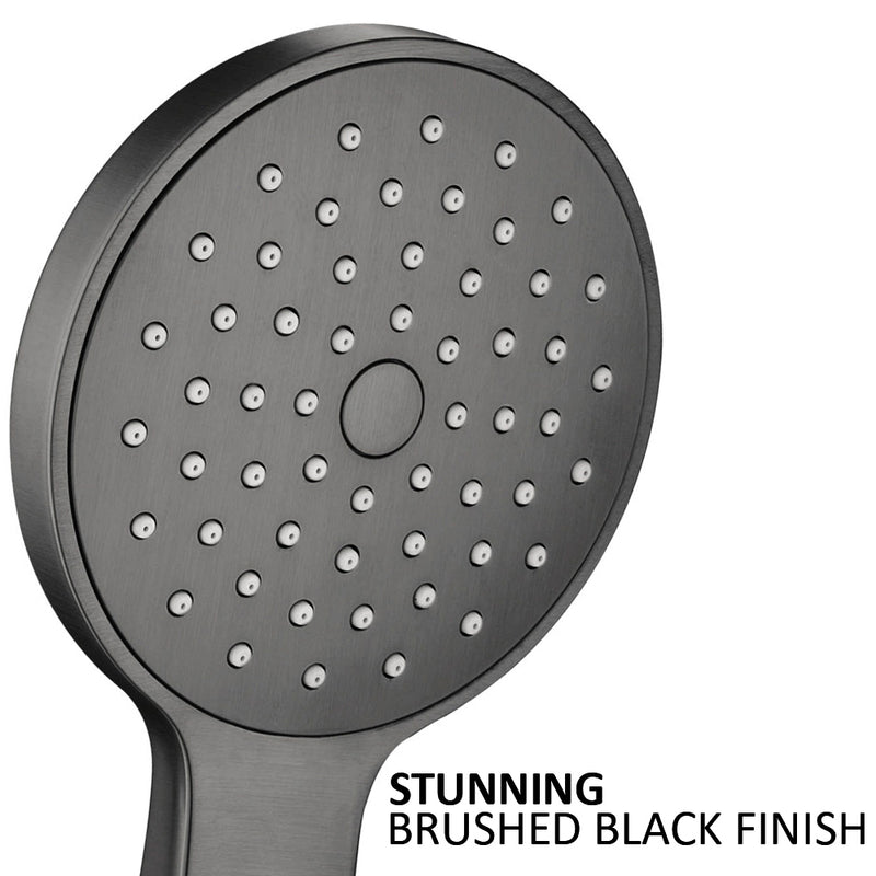 Black Shower Handset - Brushed Black