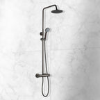 Black Exposed Shower Mixer Kit