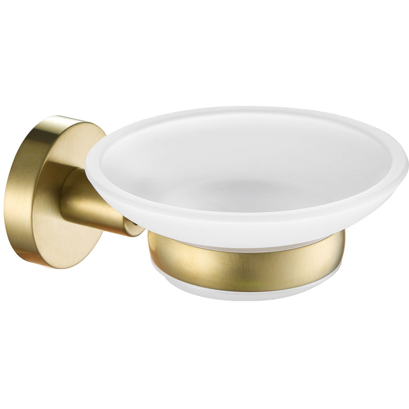 Gold wall mounted soap dish  -  tapron