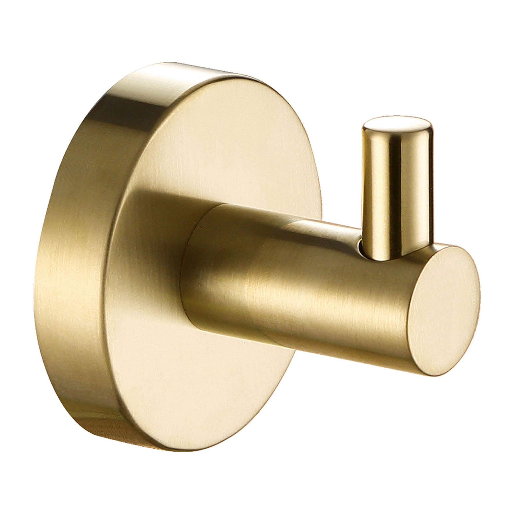 Single Robe Hook - Brushed Brass Secondary image