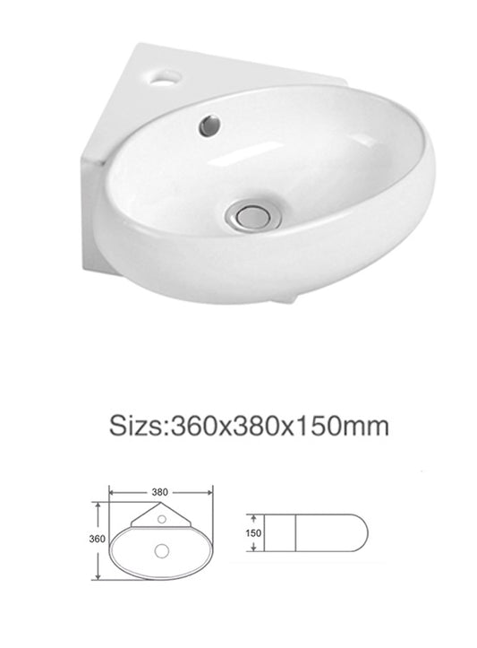 Corner Ceramic Basin [TRCB700]