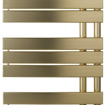 Brushed Brass Towel Radiator Dual Fuel - 1080 x 550 Secondary image