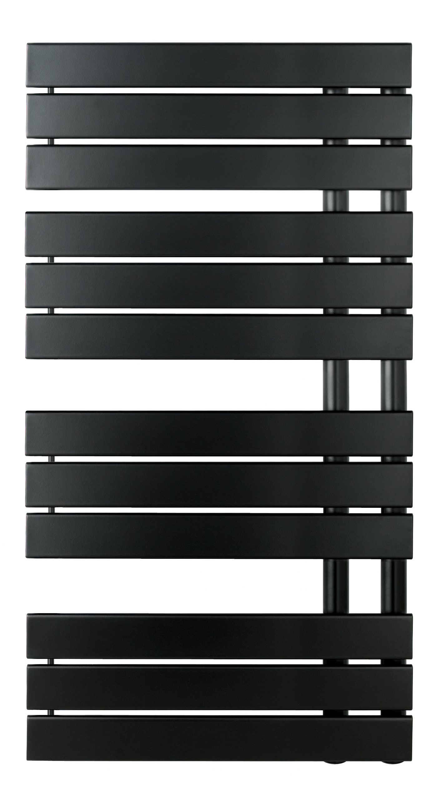 Matt Black Designer Heated Towel Rail 1080mm x 550mm Secondary image