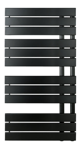 Matt Black Designer Heated Towel Rail 1080mm x 550mm Secondary image