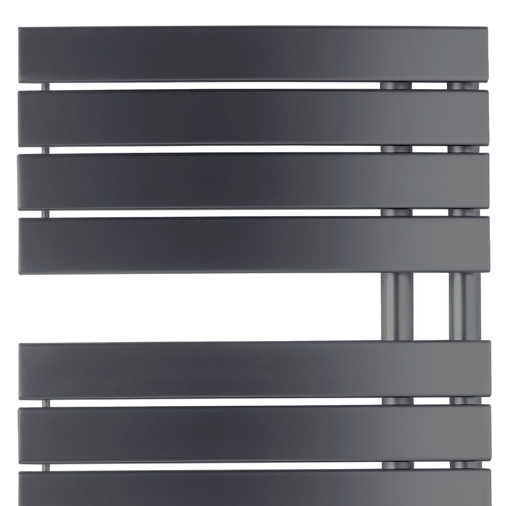 Brushed Black Designer Heated Towel Rail - 1400mm x 550mm Secondary image