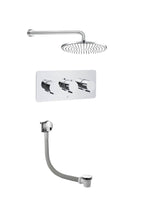 Luna Thermostatic 2 Outlet Shower Valve, Slimline Exofil, Click Clack