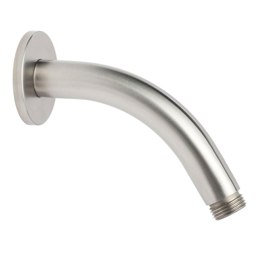 Inox Brushed Stainless Steel Short Wall Mounted Shower Arm - 200mm 1000