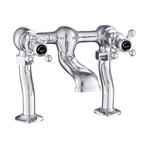 two hole traditional bridge filler tap - chrome